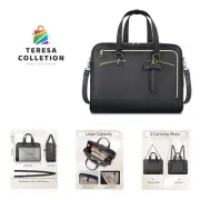 17.3 Inch Laptop Briefcase, Extra Large Convertible Briefcase Backpack for Wo...