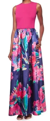 Aidan Mattox Floral Ball Gown
