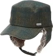 [Jeff & Aimy] Winter Woolen Baseball Sports Cap Cold Weather Running Outdoor Grid