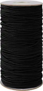 Cordon Elastico De 2 Mm 100 Yardas Negro Para Hacer Joyas Y Manualidades