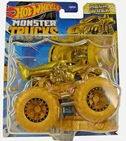 Hot Wheels Monster Trucks New for 2024 1:64 Scale (Gold Mega Wrex 1/1)