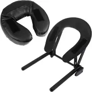 Massage Face Cradle w/Pillow Cushion Table Bed Spa Massage Headrest Black