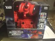 NEW NIB X/B Remote Control Battling Robots Red 27 Mhz FREE SHIPPING