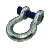 1 x Rated WLL 4.75T Bow Shackle 4WD 4x4 Off Road Shackles Recovery Winch Strap