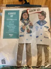 Scientist Kit Doctor Suit Yourself Dress Up Halloween Costume Lab Coat Small 4-6