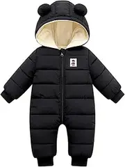 [Generic] Toddler Girl Snow Suit Snowsuit Baby Down Outwear Jumpsuit Jacket Hooded Padded Boys Romper Warm Girls Coat Boys Coat&Jacket Kids Snow Jackets Girls