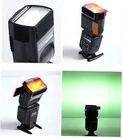 Angoily 12 Gel Filters for Flash Camera Speedlight Accessory Simple Fashion Belt Fixed Enhance Image Lighting and Skin Tone