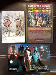 Sideshow Holiday Card 2011 & Legendary Scale Print Ad Advertisement & contest Ad