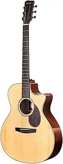 Enya EGA-Q1M 41" Grand Auditorium Solid Spruce and Mahogany Acoustic Guitar - Natural - standard