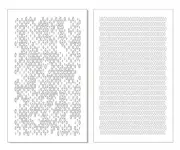 2 PACK Mylar Camouflage Stencils DIY Rifle Gun Airbrush Paint Mask Ellipse CAMO