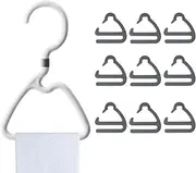 [Generic] Tie Belt Storage Hanger Organizer - 360 Degree Rotating Hanger Tie Display Holder | Adjustable Twirl Tie Rack Belt, Closet Organizer Storage Space Saving Rack for Men Closet