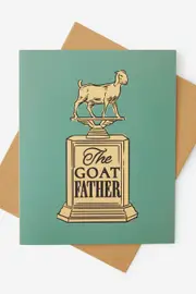 [Typo] Typo - Fathers Day Card 2025 - The goat father SOLID THE GOAT FATHER