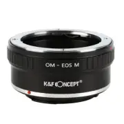 K&F Concept Manual Lens Adapter for Olympus OM Lens to Canon EOS M Cameras Body