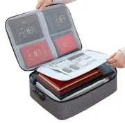 Two Layer Passport Document Certificate File Organiser With Lock Ver 2 Filing Boxes