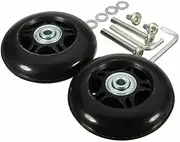 [Hophelia] 1Set Luggage Suitcase Replacement Wheels with Screws Axles Repair Tool for Luggage Suitcase Trolley,Skate Replacement Wheels 70mmX18mm (60MM*18MM)