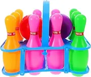 UPKOCH 1 Set Set Bowling Set Indoor Activity for Engaging Desktop Bowling Game Safe and Craftsmanship for Home and Kindergarten Play