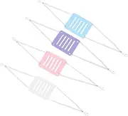 FONDOTIN 4 Pcs Hamster Swing Jumping Board Safe Plastic Pet for Hamsters Mice Guinea Pigs Durable Scratch Resistant Design for Exercise