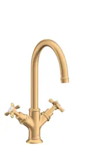 Hansgrohe 2-handle basin faucet Axor 16502950 Brushed Brass