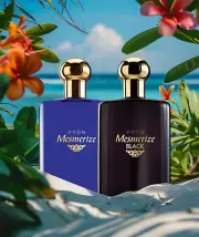 AVON Mesmerize + Mesmerize Black For Men 3.4 Fluid Ounces Eau De Cologne Duo Set