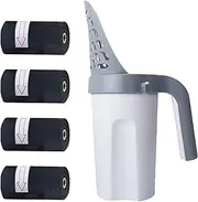 Meowbud Poop Scooper | Cat Litter Scooper | Cat Poop Scoop with Holder | Litter Tray Scoop with Bag | No Touch Litter Box Scoop | Portable Cat Litter Shovel | Cat Litter Garbage Can