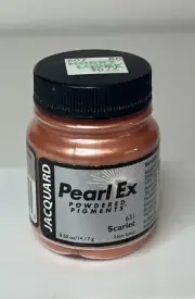 Jacquard Pearl Ex Pearlescent Powdered Pigments Scarlet New Sealed