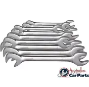 9Pc. Large Metric Angle Spanner Wrench Set T&E Tools new 49110M open end off set