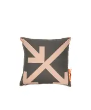 Off-White Logo Patch Cushion One size Black