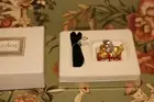 Estee Lauder Dazzling Silver Playful Kittens Solid Perfume Compact Vtg Cats NIB