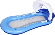 KOMBIUDA Sunshade Collapsible Inflatable Floating Bed Pool Raft Armrests for Beach Pool