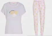 NEW PETER ALEXANDER DUMPLINGS TOP + PINK GINGHAM EASY PJ PANTS SET XL $129.90