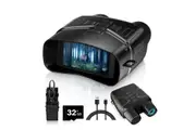 Night Vision Goggles 4K Infrared Night Vision Binoculars with Motion Detection for Surveillance Tactical Gear-Black