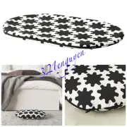 THREE IKEA LURVIG Pet Bed Cover CAT DOG BLACK & WHITE WASHABLE 20 1/2" x 13 3/4”
