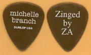 Michelle Branch 2002 Zinged By ZA Tour Dunlop Color Series Brown Guitar Pick