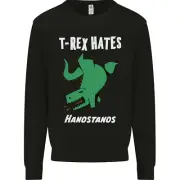 T-Rex Hates Handstands Gymnastics Dinosaur Kids Sweatshirt Jumper