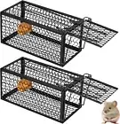 CANAANIN 2 Pack Humane Cage Rat Trap Mouse Traps for Indoor and Outdoor, Small R