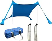 Beach Shade | UPF50+ Sun Shelter,Wind-Proof Breathable Beach Tent for Sports Festival Park Picnic Fishing Outdoor Camping Family Outing Vacation Backyard