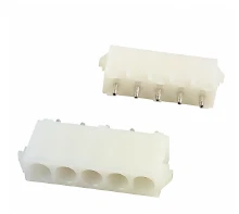 Pack of 4 640900-1 Connector Header Through Hole 5 position 0.250" (6.35mm)...