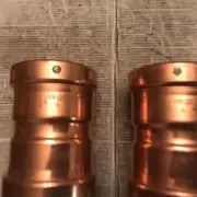 Lot 2 Viega 20733 3" x 3" ProPress XL-C Copper Coupling with Stop, Press