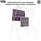 Winged Clothes Airer with Garment Rack Dryer Horse Drying Laundry Foldable