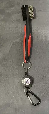 Golf Club Cleaning Groove Brush Cleaner Tool Hook to Bag For Iron Wood Clubs