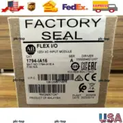 New Factory Sealed AB 1794-IA16 SER A Flex I/O 120VAC Input Module 1794IA16