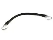 15" Black Rubber Tarp Strap (Bungee Cord) for Boat Stretch Stretchable Elastic