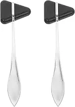 POPETPOP Medical Knee Hammer 2pcs Medical Reflex Hammer Instrument Medical Reflex Hammer Reflex Diagnosis Testing Hammer Hammer Zinc Alloy Triangle