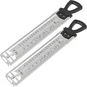 RVEFOT 2Pcs Candy Thermometer with Pot Clip Stainless Steel Cooking Thermometer with Hanging Ring Handle Instant Read Deep Fry Thermometer Classic Glass Food Thermometer for Sugar Syrup Jam Jelly Oil
