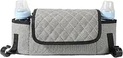 Mirpuytn Baby Stroller Storage Bag - Oxford Cloth Stroller Organizer with Cup Holder - Diaper Tote with Shoulder Strap Multifunctional Baby Accessories for Walking