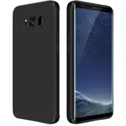 MCC For Samsung Galaxy S8+ Plus Soft Liquid Silicone Shockproof Case Cover G955 [Black]