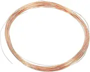 uxcell 49.21 Feet Solid Bare Copper Wire,28 Gauge 99.9% Pure Copper Wire 0.3mm Soft Beading Wire Metal Plant Stem Ties for Jewelry Craft (15m), 2Rolls