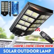 LED Solar Street Light + Remote, Garden Wall Lamp Industrial Security Road Bulb