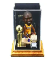 Kobe Bryant LA Lakers Championship Ring Bobble Head Figurine Display