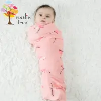 在飛比找momo購物網優惠-【Muslin tree】嬰兒多功能竹纖維雙層紗布包巾